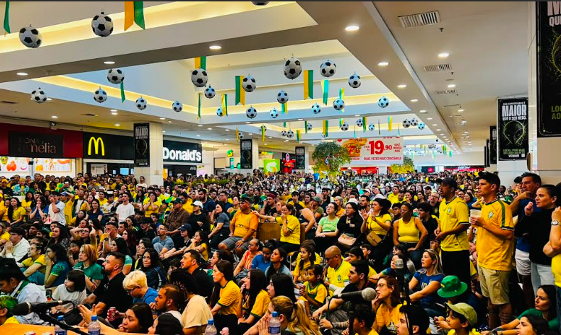 CenterVale Shopping transmite Brasil x Noruega com roda de samba neste domingo (5)