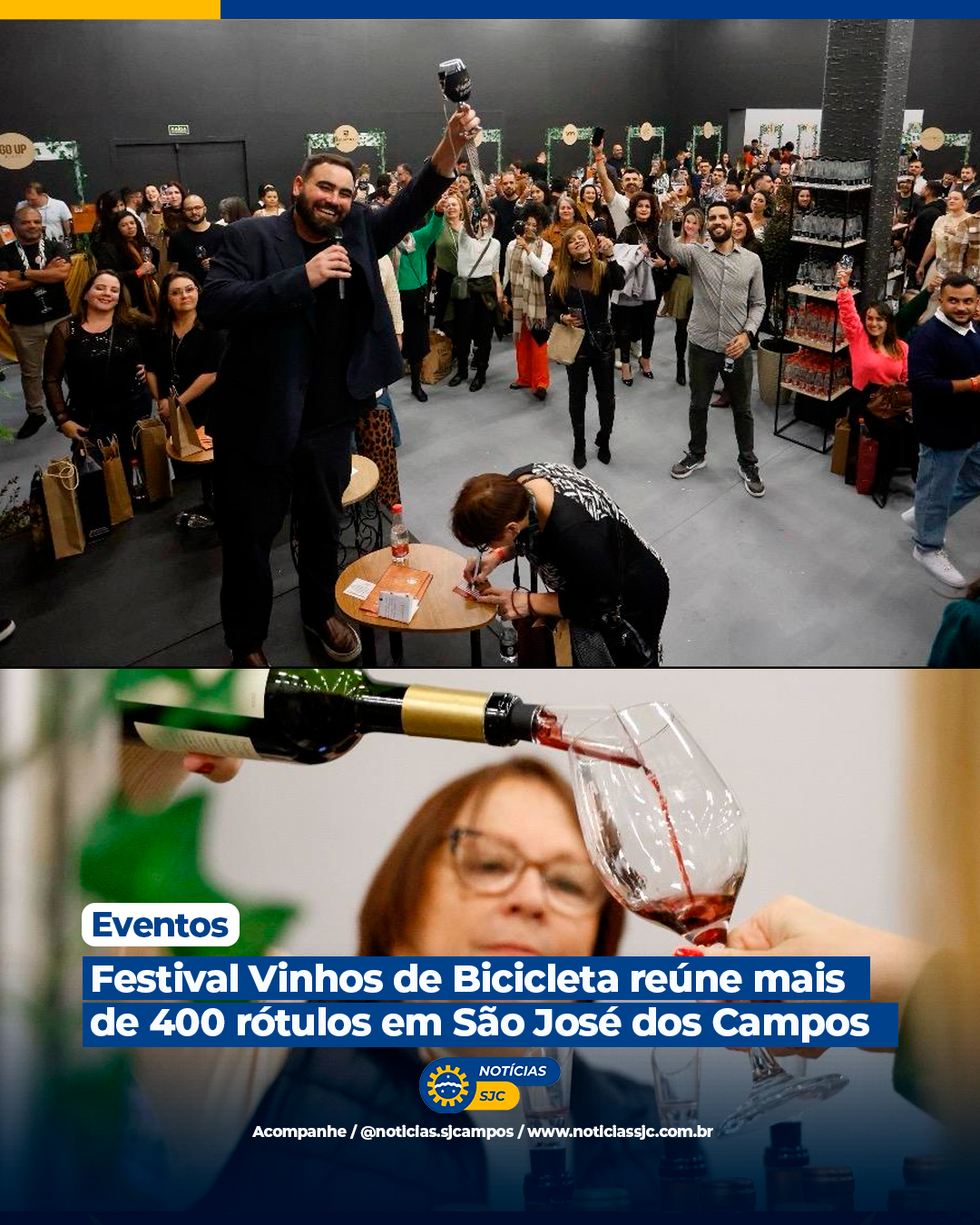 Festival Vinhos de Bicicleta reúne mais de 400 rótulos em São José dos Campos