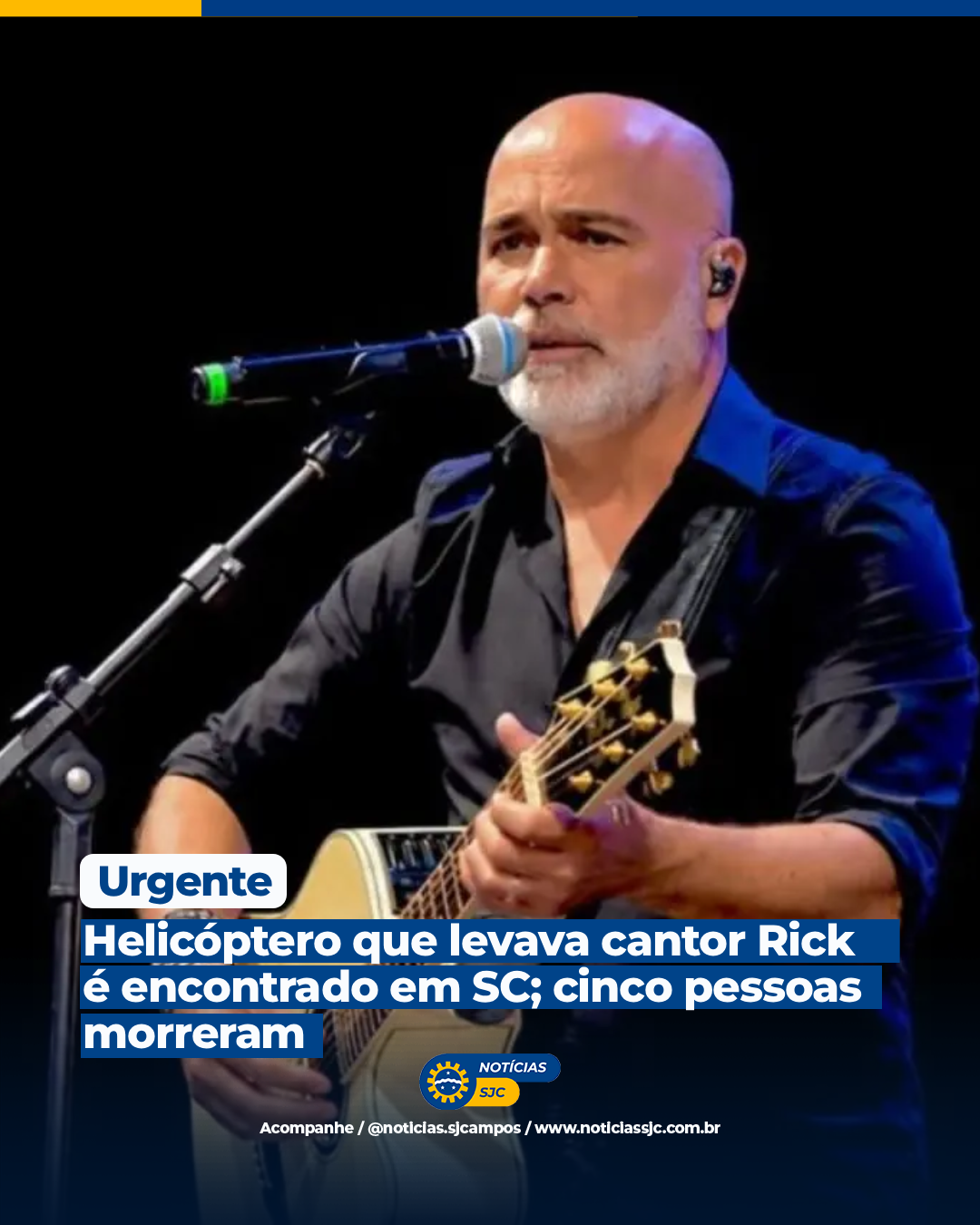 Helicóptero que levava cantor Rick é encontrado em SC; cinco pessoas morreram