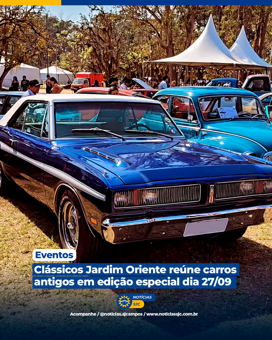 Clássicos Jardim Oriente reúne carros antigos em edição especial dia 27/09